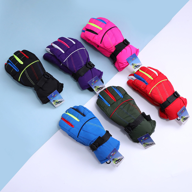 Мужские и женские теплые лыжные перчатки корейской версии зимние ветрозащитные Нескользящие утолщенные перчатки для велоспорта на открытом воздухе