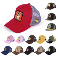 Set de 14 Gorras Trucker Unisex con Personajes de Dibujos Animados, Gorra de Malla con Cierre a Presión, Estilo Urbano, Ciclismo, Parche de Cómic, Gorras con Logotipo Personalizado