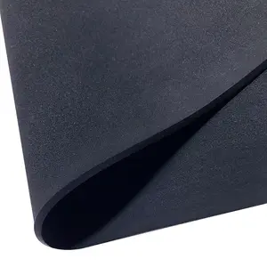 可清洗和可重复使用的sbr橡胶板潜水材料适合鞋垫材料neoperne泡沫塑料层压黑色氯丁橡胶