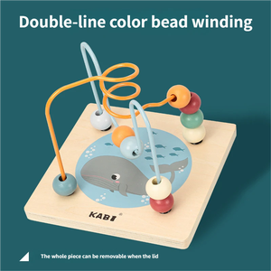 Boîte de rangement en bois pour jouets, cube d'activités en bois, <span class=keywords><strong>jouet</strong></span> éducatif de haute qualité pour les tout-petits, jouets de puzzle pour l'éducation précoce des enfants - Product Image 3