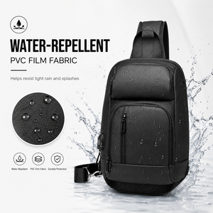 Sac à bandoulière pour <span class=keywords><strong>homme</strong></span>, sac à dos bandoulière, sac d'épaule d'origine OEM avec fermeture éclair SBS, port de charge USB et compartiment pour tablette - Product Image 4