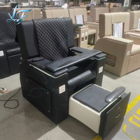 Fauteuil de spa et de manucure confortable pour le corps entier, en cuir PU, système de jets sans tuyauterie, matériau en fibre de verre, sans plomberie, fauteuil de massage et de pédicure