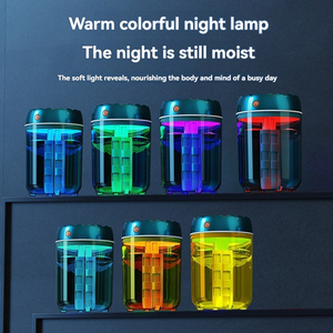 Mini diffuseur d'huiles essentielles aromatiques, <span class=keywords><strong>humidificateur</strong></span> ionisant, veilleuse LED, utilisation commerciale, fonctionnement sur batterie, contrôle de l'humidistat, 1 an - Product Image 5