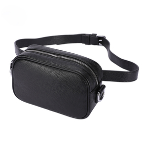 Bal Manent - Riñonera de Cuero Genuino para Hombre, con Correa de Cuero, Color Negro, Personalizable, Estilo Bandolera - Product Image 1