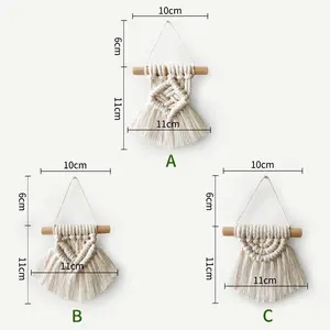 Dễ Thương Giáng Sinh Quà Tặng Cầu Vồng Macrame Handmade Dệt Tường Treo Bohemian Cô Gái Của Phòng Tường Trang Trí Nội Thất