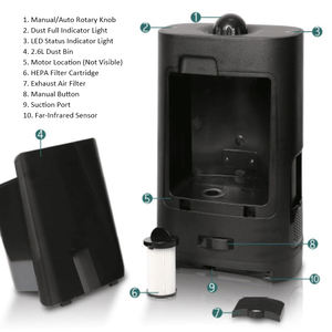 <span class=keywords><strong>Aspirateur</strong></span> de salon de coiffure 2,6 L sans contact, stationnaire, pour nettoyer les cheveux cassés, machine puissante, poubelle électrique pour salon de coiffure - Product Image 3