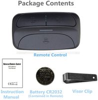 Télécommande universelle pour portail et porte de garage, compatible avec les ouvre-portes 300-390 MHz