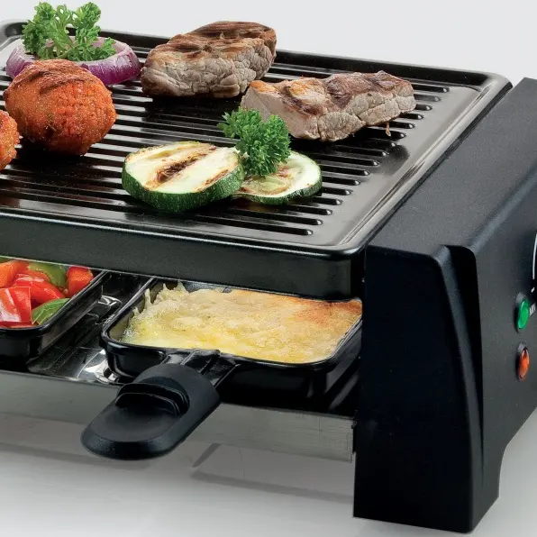 Grill d'intérieur électrique/antiadhésif 600W, avec 4 poêles, livraison gratuite