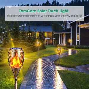 Lampe torche solaire à flamme pour jardin et patio, 12 à 96 LED, multi-tailles, étanche IP65, batterie solaire incluse, allumage automatique du crépuscule à <span class=keywords><strong>l</strong></span>'<span class=keywords><strong>aube</strong></span> - Product Image 3