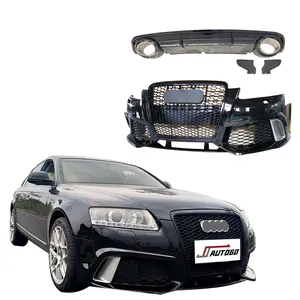 Auto Modification Conversion Body Kit für Audi A6 C6 05-12 Upgrade auf Racing S6 Style Front stoßstange Heck diffusor Lippen baugruppe
