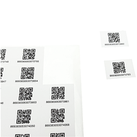 Étiquette anti-contrefaçon avec impression de numéro de série personnalisé étiquette autocollante en papier vinyle PVC code QR autocollant de code à barres