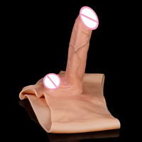 FAAK Nouveau Dildo Réaliste en Silicone pour Hommes Femmes Masturbation Harnais Réaliste Dildo