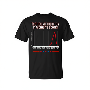 Camiseta con estampado de lesiones testiculares en deportes femeninos para hombre - Product Image 2