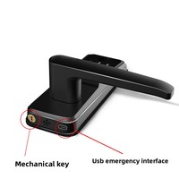 Cerradura Inteligente para Puerta con Tarjeta RFID de Fácil Instalación, Cerradura Electrónica TTlock Ble para Hotel, Entrada sin Llave, para Puerta de Madera, Apartamento, Hotel, Hogar