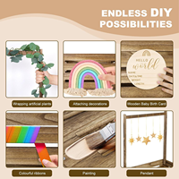 Caisse en bois 10x6x6 pour cadeaux, caisses en bois extra larges rustiques, caisse en bois personnalisée pour baby shower