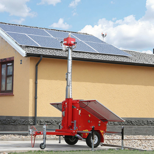 VTS3P-M Exported to Europe <b>Solar</b> Camera Pole Trailer with IP65 Waterproof and 12/24V Input for Outdoor Work - Product Image 1