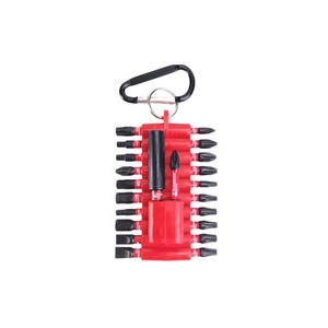 Jeu de douilles à percussion portables TGS 22 pièces PH1 2 3 T20 T25 SQ2 SL # 8 tournevis hexagonaux, outils à main, étui rigide, OEM, 1 an - Product Image 3