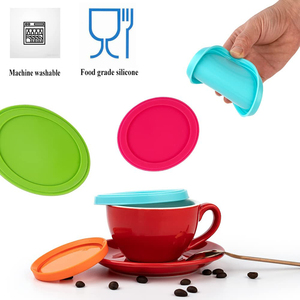 ฝาปิดถ้วยซิลิโคนทรงกลม ฝาปิดสำรอง ฝาปิดขวดโยเกิร์ต ฝาปิดขวดนม - Product Image 1