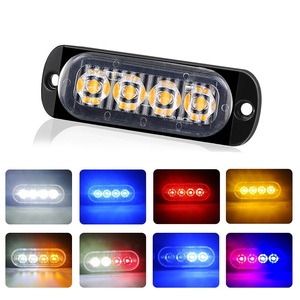 4LED nhấp nháy cảnh báo ánh sáng 12V-24V Side Marker Amber Red Blue Strobe Lights Đối với xe tải xe - Product Image 2