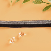 Bande de sangle élastique pliable en nylon scintillant pour vêtements personnalisés, sous-vêtements, couture, bordure biaisée, ruban de sangle
