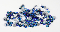 En gros SS4 6 8 10 12 16 20 sur 100 Couleurs Cristal Strass Émeraude Ronde AB Verre À Dos Plat Strass Pour Nail Art