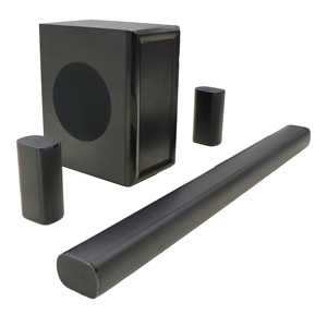 Barre de son home cinéma 5.1 canaux avec caisson de basses en bois 300W, basses profondes, son surround HiFi pour ARC/ télécommande - Product Image 3