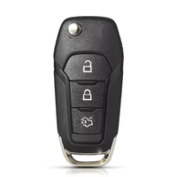 Coque de clé de voiture à 3 boutons en gros, coque de remplacement pour clé de véhicule Ford Fusion 2013-2016