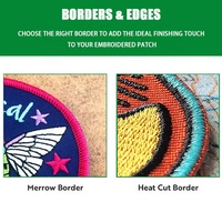 Parches Termoadhesivos Bordados Personalizados con Logotipo 3D de Moda, con Diseño de Alfabeto y Flores, en Colores Personalizados