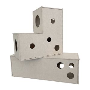 Casa para gatos en forma de L, 58x58x29cm, muebles de fieltro para mascotas, para gatos, uso en las cuatro estaciones - Product Image 3