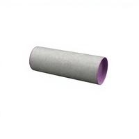 Boîte en papier cylindrique avec logo personnalisé, paillettes argentées, couvercle violet scintillant pour emballage de cosmétiques, extensions de cheveux, perruques, vente en gros