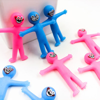 Elastisches glückliches Mann-Spielzeug Party-Favoriten Sinnes-Gel-Spielzeugset Kinder und Erwachsene Stresslinderung Fidget-Spielzeug für Autismus