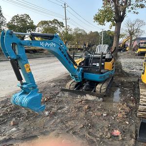 Mini-excavatrice U15 de 1,5 tonne, compacte, sur chenilles, avec godet de terrassement, pour travaux de construction et utilisation agricole, en bon état - Product Image 4