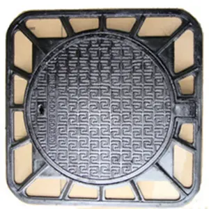 En124 lớp D400 gang dễ uốn gang manhole bìa với Khung gang manhole bao gồm