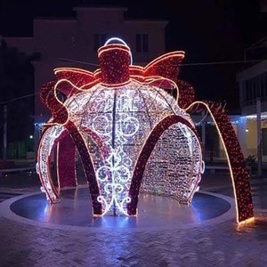 Décorations d'extérieur, lumières d'ornement de Noël, lumières LED 3D en forme de boule, motif de chien, lumières pour la <span class=keywords><strong>maison</strong></span> - Product Image 6