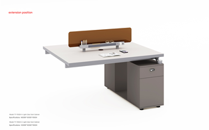 Escritorio de Oficina Individual de Estilo Moderno al Mejor Precio, Muebles de Oficina de Tablero de Partículas, Asientos Extensibles para Edificios de Oficinas - Product Image 4