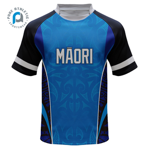 Maillot Rugby Maori PURE Sublimation Personnalisé 100% Polyester Tatouage Chemise Rugby Respirant Maillot Rugby League - Product Image 2