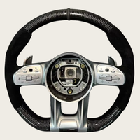 Volant en fibre de carbone adapté pour Mercedes Benz W205 C63 W213 E63 G63 GLS63S GLA45 A45 E43 G55 G63 W204 W223