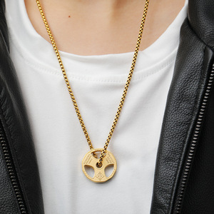 Orthodox Necklace <b>Cross</b> Border Multi Influencer Choice Item Permanent Luster IP Black Finish Gift - Product Image 5