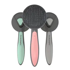 Usine une clé enlever peigne à cheveux chat et chien toilettage Massage outils de perte brosse épilateur pour animaux de compagnie