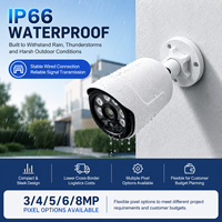 Caméra de sécurité PoE personnalisée en usine, caméra IP HD extérieure étanche avec vision nocturne infrarouge, détection de mouvement et alarme