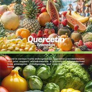 Tablet Kesehatan Imunitas China-Herb dengan <span class=keywords><strong>Quercetin</strong></span> dan <span class=keywords><strong>Bromelain</strong></span>, OEM ODM, Kapsul Antioksidan untuk Pria dan Wanita - Product Image 2