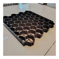 Stabilisateur de sol pour zone de stationnement privée de 5 cm de haut, grille en nid d'abeille pour gazon, grille pour gravier, fabriqué à 100% en matériau PP, résistant aux UV