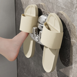 Bathroom Slipper Rack Suction Mounted No Drill Wall Shelf <b>Portable</b> Durable Rectangular <b>Shower</b> Room Storage - Product Image 4
