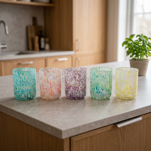 Shri Govind International Handmade Eco-Friendly Nordic Medium Cylinder Glass <b>Candle</b> Holder Embossed Design Mercury Finish - Product Image 3