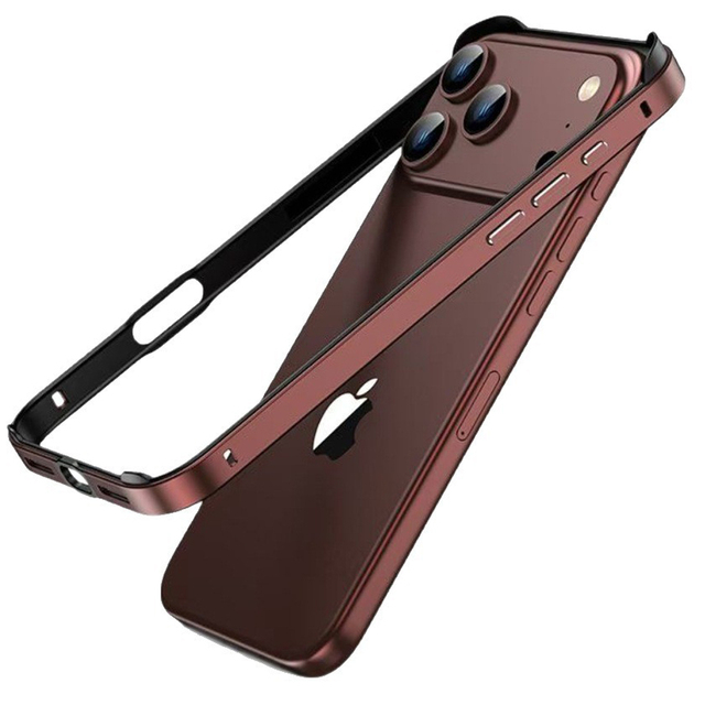 Aluminum Alloy Frame Phone Case for iPhone 18 Pro Max Four-corner Anti-drop Cover for iPhone 17 16 15 Pro Max