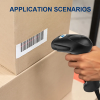 Escáner de código de barras láser de mano barato DYscan Lector de escaneo de código de barras y QR con cable de alto rendimiento en stock DS5310
