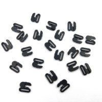 Bandoulière noire de haute qualité attache coulissante petits clips crochets de soutien-gorge en plastique