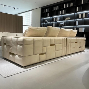 Canapé <span class=keywords><strong>Babylon</strong></span> de luxe haut de gamme, blanc, salon, style luxe léger, combinaison de sols plats, coin - Product Image 4