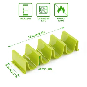 Porta Taco colorato adatto al forno per la cottura e la cottura alla griglia in lavastoviglie Taco stand contenere 4 Tacos