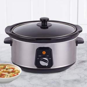 หม้อหุงช้าสแตนเลสรูปวงรีพร้อมปุ่มควบคุมผลิตจาก4.5L Tonze - Product Image 2